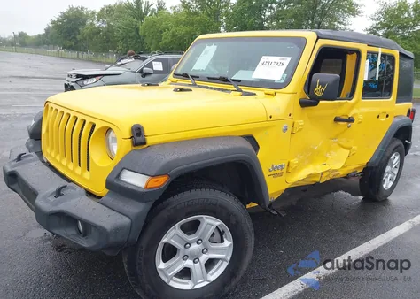 2020 Jeep Wrangler Unlimited Sport S 4X4 из США, поврежденный, VIN 1C4HJXDN8LW269539